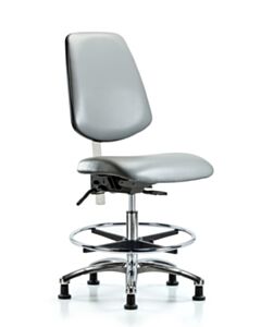 Neta ECOM Class 100 Vinyl Medium Bench Height Clean Room Chair