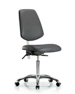 Neta ECOM Class 100 Vinyl Medium Bench Height Clean Room Chair