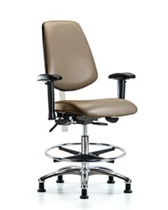 Neta ECOM Class 100 Vinyl Medium Bench Height Clean Room Chair