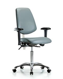Neta ECOM Class 100 Vinyl Medium Bench Height Clean Room Chair
