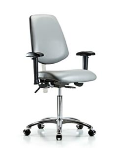 Neta ECOM Class 100 Vinyl Medium Bench Height Clean Room Chair