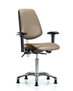 Neta ECOM Class 100 Vinyl Medium Bench Height Clean Room Chair