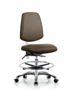 Neta ECOM Class 100 Vinyl Medium Bench Height Clean Room Chair