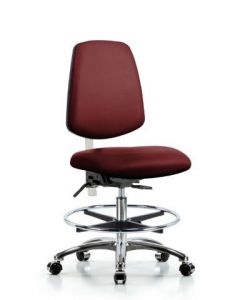 Neta ECOM Class 100 Vinyl Medium Bench Height Clean Room Chair