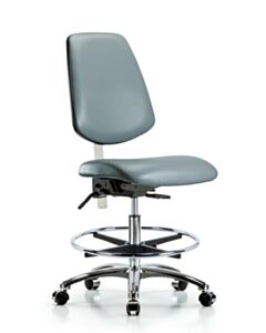 Neta ECOM Class 100 Vinyl Medium Bench Height Clean Room Chair