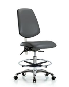 Neta ECOM Class 100 Vinyl Medium Bench Height Clean Room Chair
