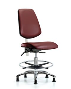 Neta ECOM Class 100 Vinyl Medium Bench Height Clean Room Chair