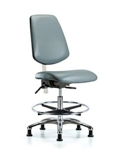 Neta ECOM Class 100 Vinyl Medium Bench Height Clean Room Chair