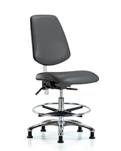 Neta ECOM Class 100 Vinyl Medium Bench Height Clean Room Chair