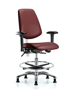Neta ECOM Class 100 Vinyl Medium Bench Height Clean Room Chair