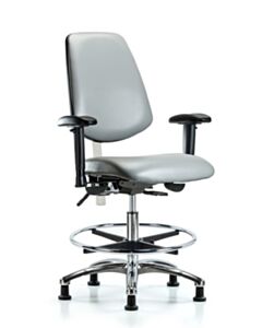 Neta ECOM Class 100 Vinyl Medium Bench Height Clean Room Chair