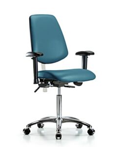 Neta ECOM Class 100 Vinyl Medium Bench Height Clean Room Chair