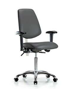 Neta ECOM Class 100 Vinyl Medium Bench Height Clean Room Chair