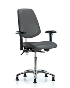 Neta ECOM Class 100 Vinyl Medium Bench Height Clean Room Chair