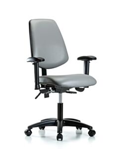 Neta ECOM Vinyl Desk Height Chair With Medium Adjustable Back