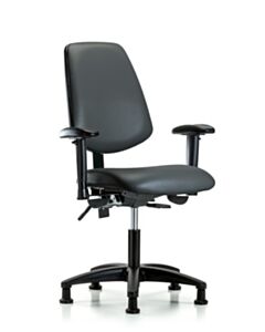 Neta ECOM Vinyl Desk Height Chair With Medium Adjustable Back