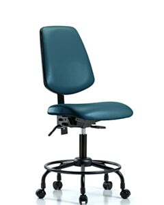 Neta ECOM Vinyl Desk Height Chair With Medium Back And Round Tube