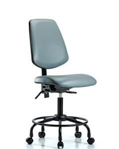 Neta ECOM Vinyl Desk Height Chair With Medium Back And Round Tube