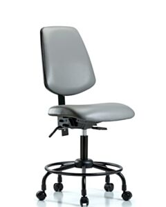Neta ECOM Vinyl Desk Height Chair With Medium Back And Round Tube