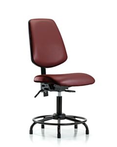 Neta ECOM Vinyl Desk Height Chair With Medium Back And Round Tube