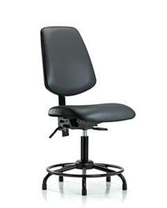 Neta ECOM Vinyl Desk Height Chair With Medium Back And Round Tube