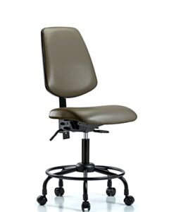 Neta ECOM Vinyl Desk Height Chair With Medium Back And Round Tube