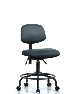 Neta ECOM Vinyl Desk Height Chair With Round Tube Base