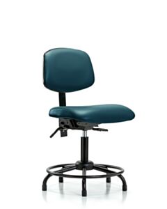 Neta ECOM Vinyl Desk Height Chair With Round Tube Base, Adjustable