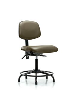 Neta ECOM Vinyl Desk Height Chair With Round Tube Base, Adjustable