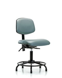 Neta ECOM Vinyl Desk Height Chair With Round Tube Base, Adjustable