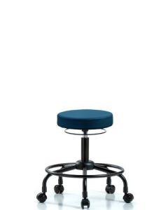 Neta ECOM Vinyl Desk Height Stool With Round Tube Base
