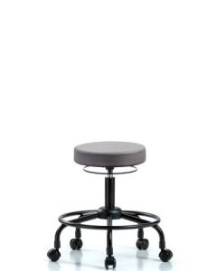 Neta ECOM Vinyl Desk Height Stool With Round Tube Base