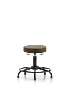 Neta ECOM Vinyl Desk Height Stool With Round Tube Base