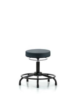 Neta ECOM Vinyl Desk Height Stool With Round Tube Base