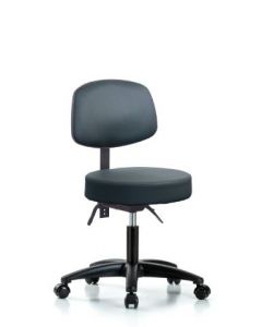 Neta ECOM Vinyl Desk Height Stool With Adjustable Back 18-23 Inches