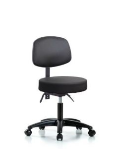 Neta ECOM Vinyl Desk Height Stool With Adjustable Back 18-23 Inches