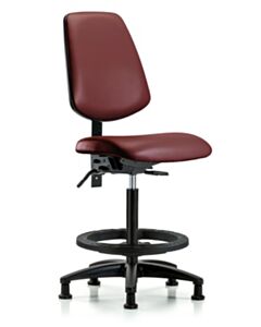 Neta ECOM Vinyl High Bench Height Chair With Medium Back