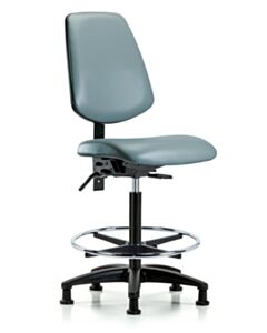 Neta ECOM Vinyl High Bench Height Chair With Medium Back, Adjustable