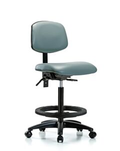 Neta ECOM Vinyl High Bench Height Chair Adjustable From 25-34.5 Inches