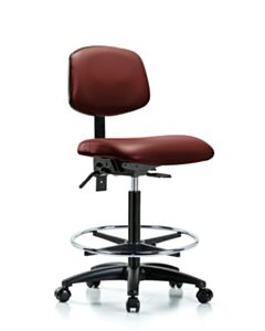 Neta ECOM Vinyl High Bench Height Chair Adjustable From 25-34.5 Inches