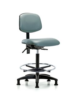 Neta ECOM Vinyl High Bench Height Chair Adjustable From 25-34.5 Inches