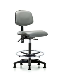 Neta ECOM Vinyl High Bench Height Chair Adjustable From 25-34.5 Inches