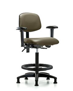 Neta ECOM Vinyl High Bench Height Chair Adjustable From 25-34.5 Inches