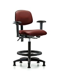 Neta ECOM Vinyl High Bench Height Chair Adjustable From 25-34.5 Inches