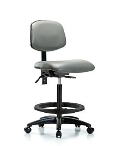 Neta ECOM Vinyl High Bench Height Chair Adjustable From 25-34.5 Inches