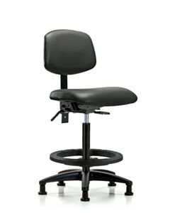 Neta ECOM Vinyl High Bench Height Chair Adjustable From 25-34.5 Inches