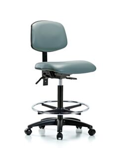 Neta ECOM Vinyl High Bench Height Chair Adjustable From 25-34.5 Inches