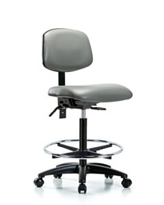 Neta ECOM Vinyl High Bench Height Chair Adjustable From 25-34.5 Inches