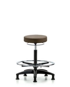Neta ECOM Vinyl High Bench Height Stool Adjustable From 24.5-34.5 Inches