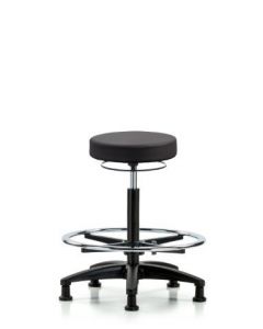 Neta ECOM Vinyl High Bench Height Stool Adjustable From 24.5-34.5 Inches